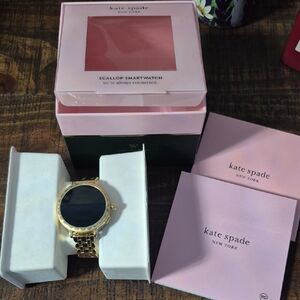 NWT Kate Spade Gold Tone Smart Watch For Android